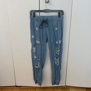 Dance & Marvel denim joggers